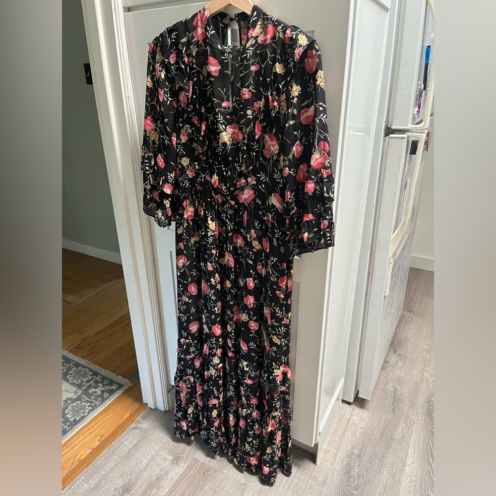 Floral Black Maxi Dress Christy Dawn Tuckernuck XS
